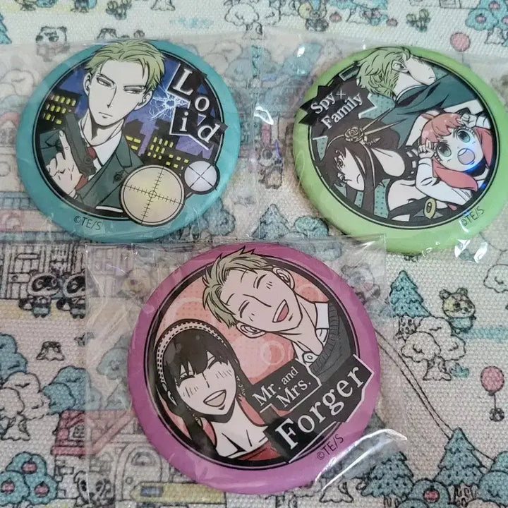 [BUNJANG] Spy x Family Can Badge 3-Set Bundle / 스파이패밀리 캔뱃지 3종 일괄