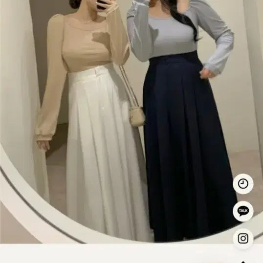 [BUNJANG] Flat Per Pin Tuck Long Skirt / 교신 플랫퍼 핀턱 롱스커트 (하객룩 피로연 상견례 돌잔치 졸업 원피스