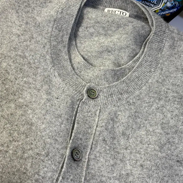 [BUNJANG] Recto Layered Cardigan Grey M / 렉토 레이어드 가디건 그레이 M