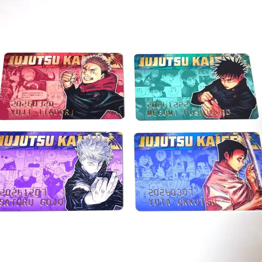 [BUNJANG] Jujutsu Kaisen Birthday Card Set (2026, 4 Types) / 주술회전 벌스데이 카드 생일 2026 4종 판매