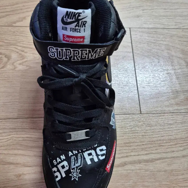 [BUNJANG] Nike Air Force 1 Mid Supreme NBA Black AQ8017-001 / 나이키 에어 포스 1 미드 슈프림 NBA 블랙