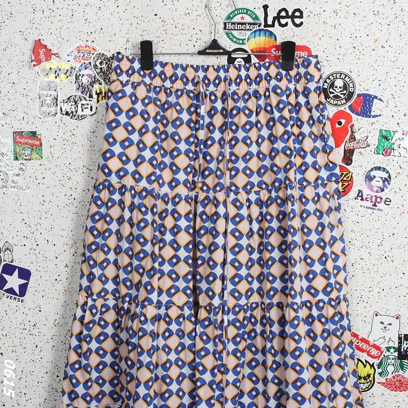 [BUNJANG] Zara Patterned Elastic Flare Skirt Women&