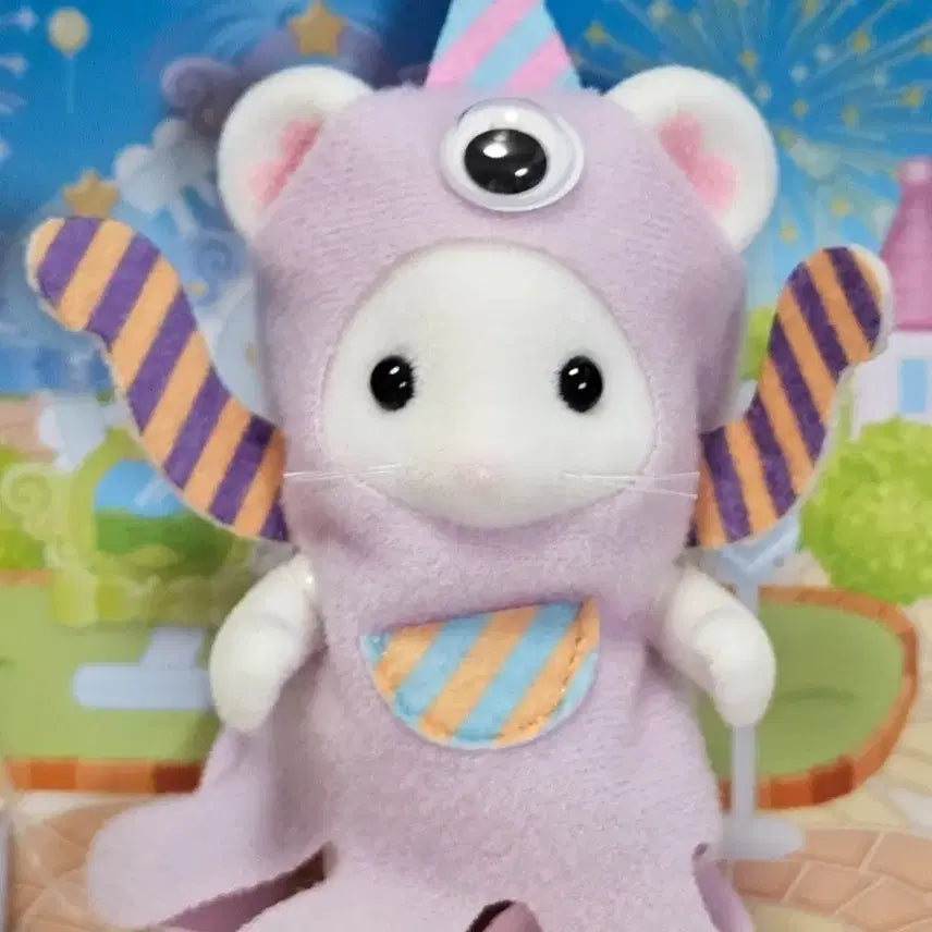 [BUNJANG] Sylvanian Families Marshmallow Mouse Trio - Monster Costume (Boy/Girl) / 실바니안 퍼니 몬스터 트리오 마쉬멜로우 마우스 분철 판매 쥐 소년 소녀