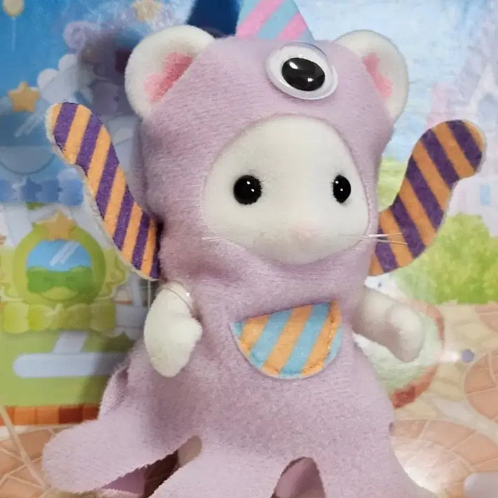 [BUNJANG] Sylvanian Families Marshmallow Mouse Trio - Monster Costume (Boy/Girl) / 실바니안 퍼니 몬스터 트리오 마쉬멜로우 마우스 분철 판매 쥐 소년 소녀