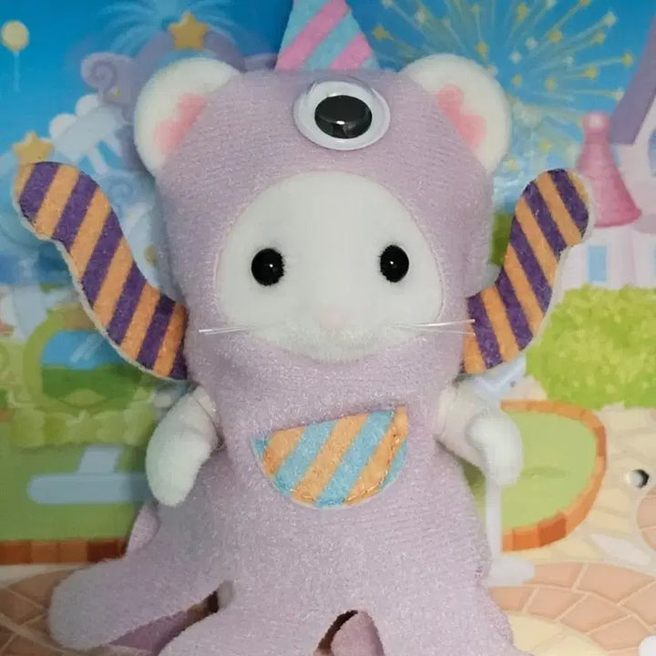 [BUNJANG] Sylvanian Families Marshmallow Mouse Trio - Monster Costume (Boy/Girl) / 실바니안 퍼니 몬스터 트리오 마쉬멜로우 마우스 분철 판매 쥐 소년 소녀