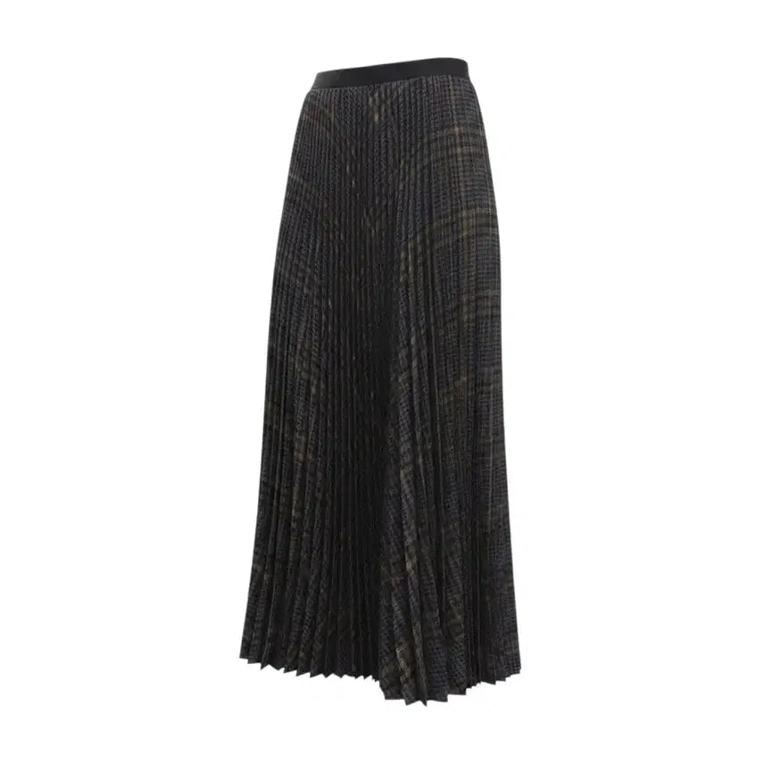 [BUNJANG] Uniqlo Charcoal Pleats Elastic Waist Skirt Women&