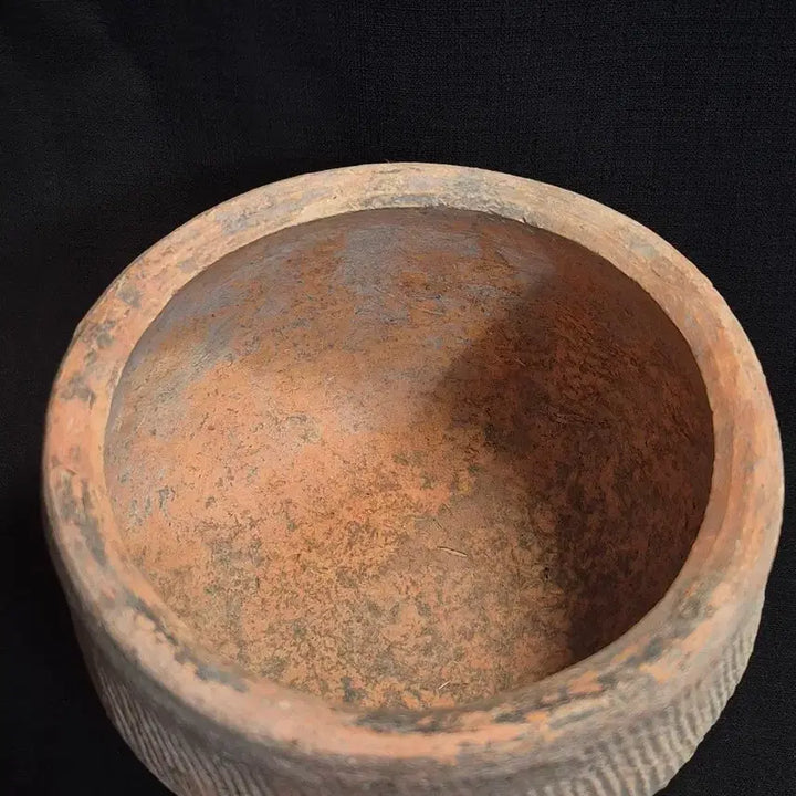 [BUNJANG] Comb-Patterned Red Earthenware Bowl / 빗살무늬 홍토기 그릇 완 사발