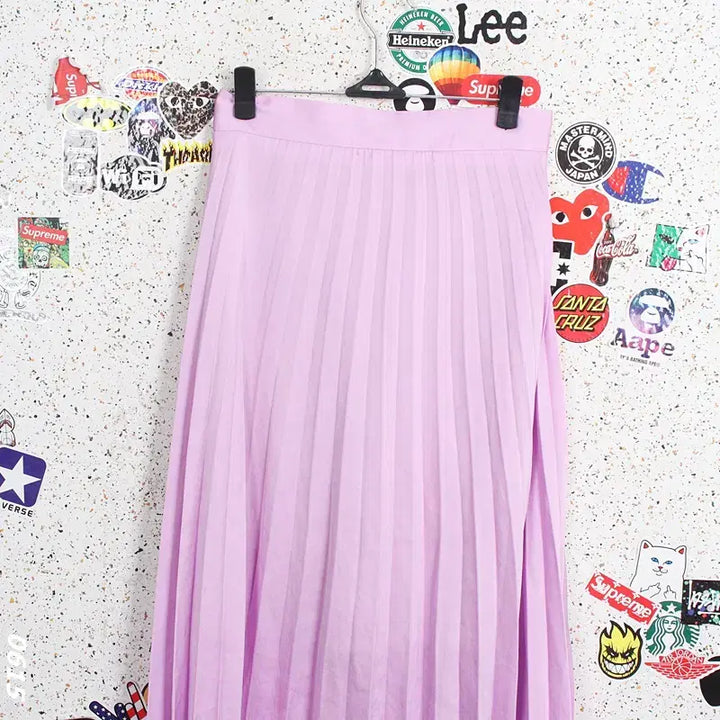 [BUNJANG] OWL Lilac Pleated Skirt with Back Banding / 여성F/ OWL 연보라 뒷밴딩 플리츠스커트 29-93