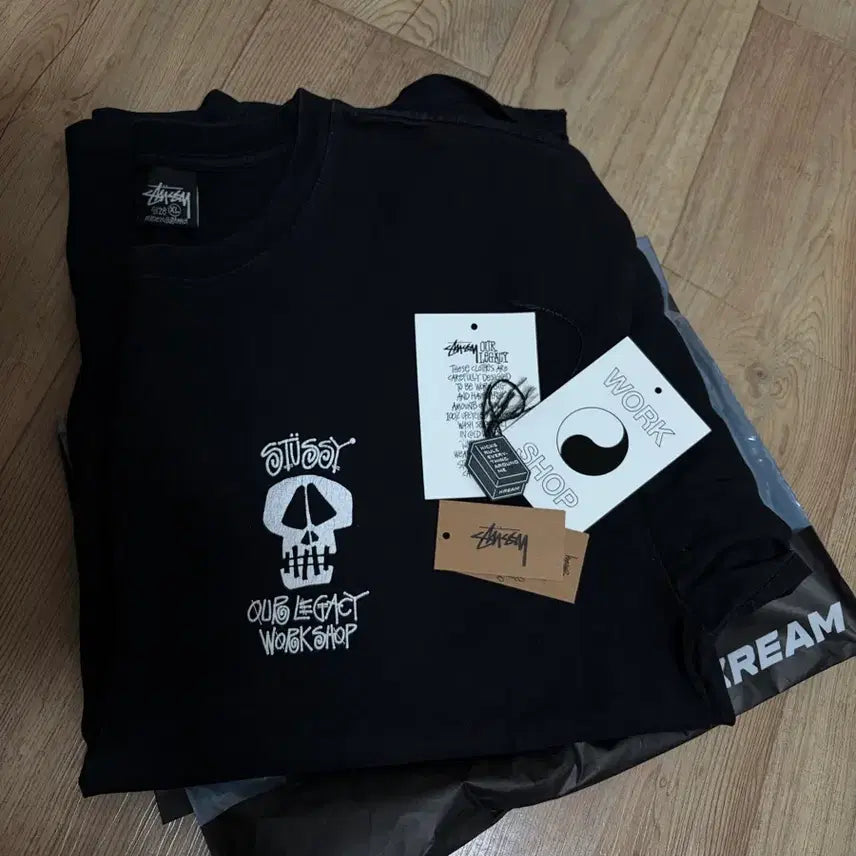 [BUNJANG] Stussy x Our Legacy Workshop Surf Skull Pigment Dyed T-shirt XL / 스투시X아워레가시 워크샵 서프 스컬 피그먼트 다이드 티셔츠 XL