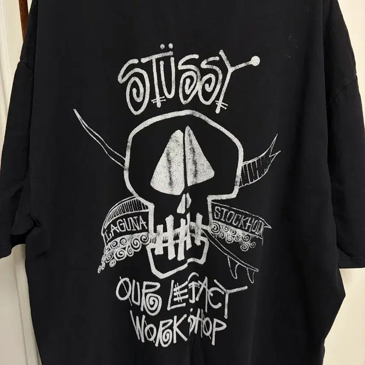 [BUNJANG] Stussy x Our Legacy Workshop Surf Skull Pigment Dyed T-shirt XL / 스투시X아워레가시 워크샵 서프 스컬 피그먼트 다이드 티셔츠 XL