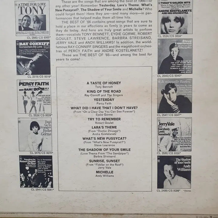 [BUNJANG] Columbia The Best of 66 Vol. 2 LP US Pressing / 콜롬비아 더 베스트 오브 66 볼륨 2 LP 미국반