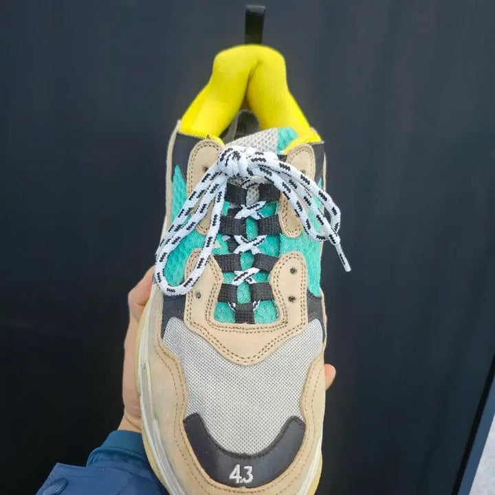[BUNJANG] Balenciaga Triple S Green and Yellow Colorway Size 43 / 발렌시아가 트리플 S 노초 컬러 43사이즈