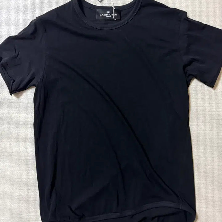 [BUNJANG] Homme Dude Nine CV Thin Twist Draping Black Short-Sleeve T-Shirt / 퓨에르옴므 듀드나인 CV Thin 트위스트 드레이핑 블랙 반팔 티셔츠