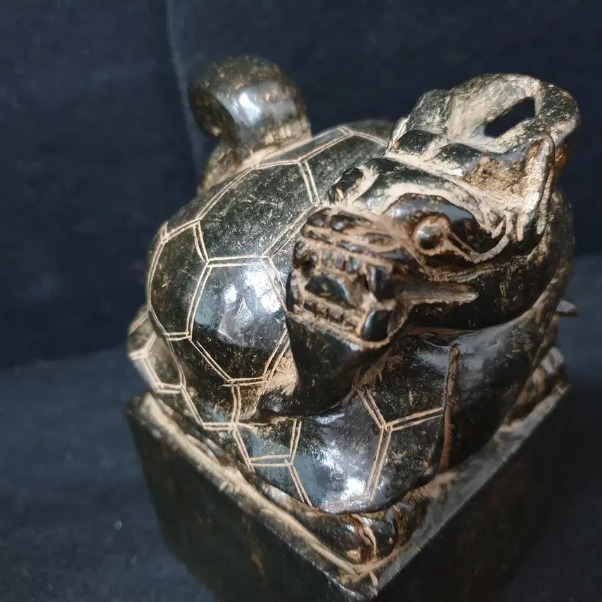 [BUNJANG] Large Solid Jade Turtle Seal / (수원만물)큰 사이즈 통옥 거북 옥새