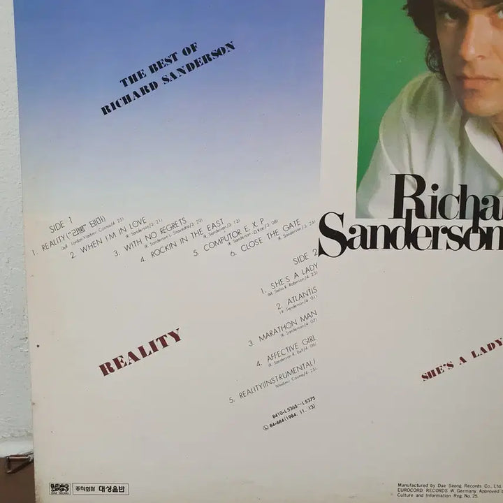 [BUNJANG] Richard Sanderson Reality 1984 LP / 리처드 샌더슨 앨범 LP 1984   REALITY