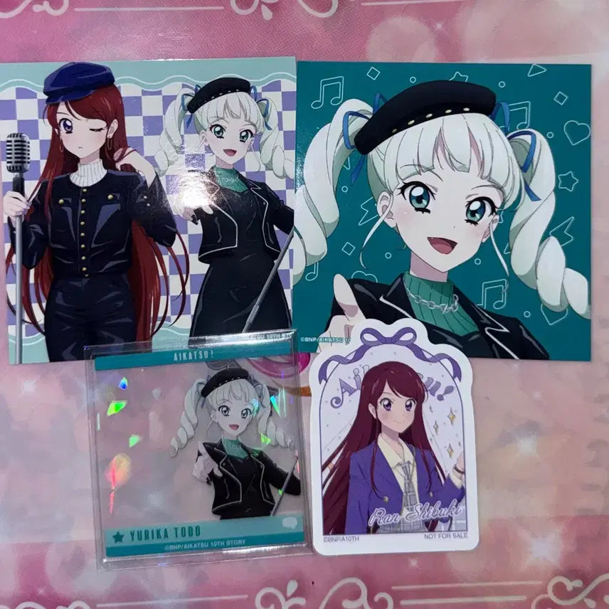 [BUNJANG] Aikatsu! Yurika 2nd Season Acrylic Stand &amp; Mini Bromide Bundle Set / 아이카츠 유리카 란 아이엠스타 보라 유리 아크릴, 미니 브로마이드 일괄