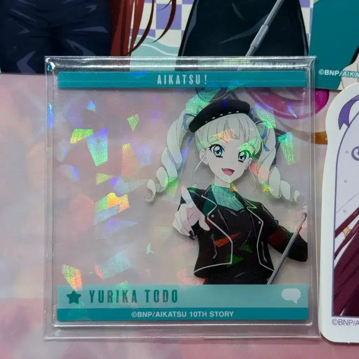 [BUNJANG] Aikatsu! Yurika 2nd Season Acrylic Stand &amp; Mini Bromide Bundle Set / 아이카츠 유리카 란 아이엠스타 보라 유리 아크릴, 미니 브로마이드 일괄