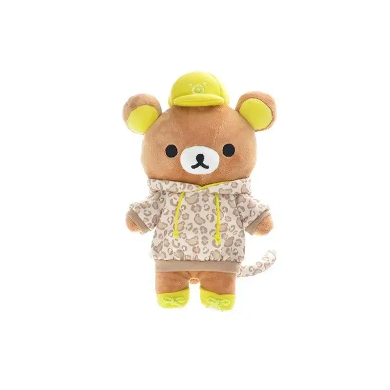 [BUNJANG] Rilakkuma Classic Leopard Print Hooded Doll Limited Edition / 신사이바시 리락쿠마 고전 호피 갸루 한정 인형