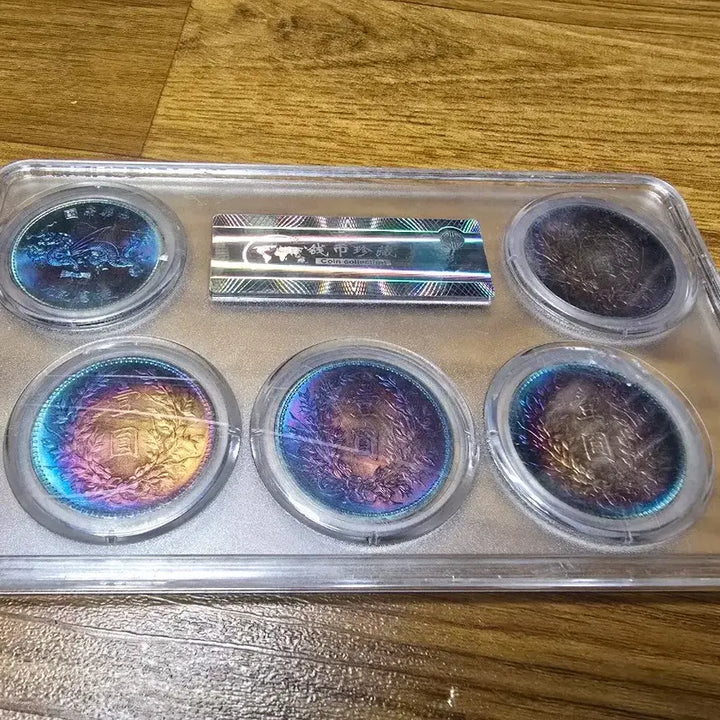 [BUNJANG] Yuan Sky Portrait Five-Color Silver Coin Set (Contains Silver Content) / 위안스카이 초상 오색 은주화 세트(은성분 함유)