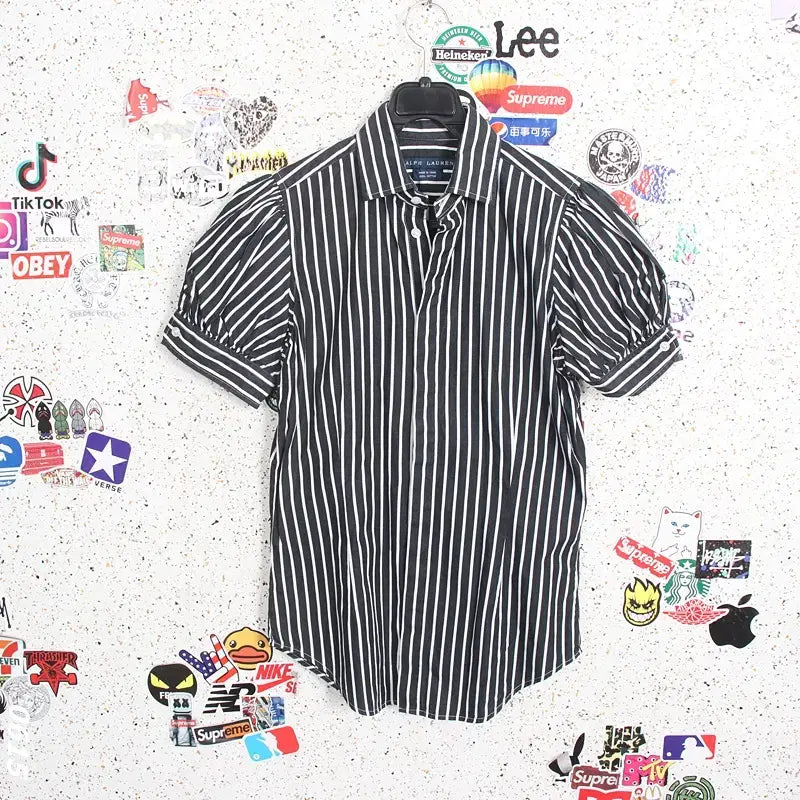 [BUNJANG] Ralph Lauren Striped Short Sleeve Shirt Women&