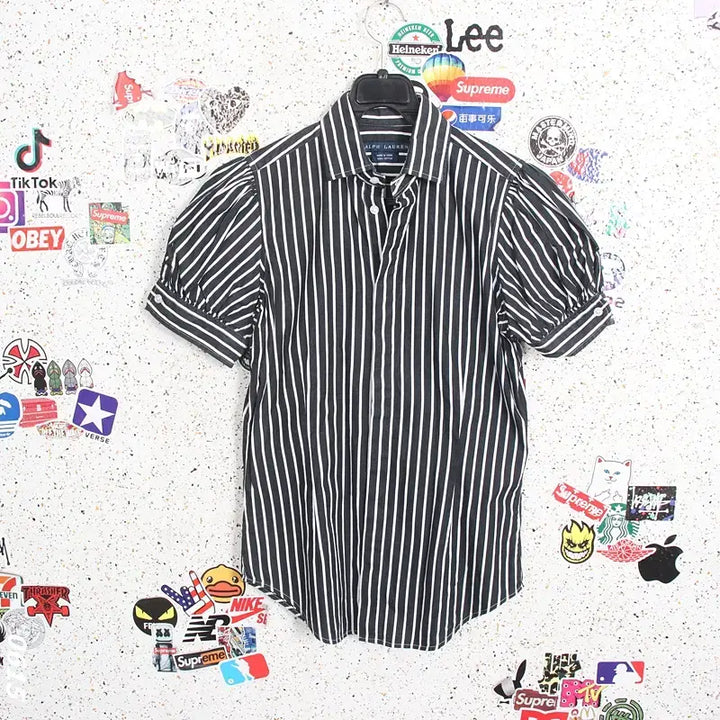 [BUNJANG] Ralph Lauren Striped Short Sleeve Shirt Women&