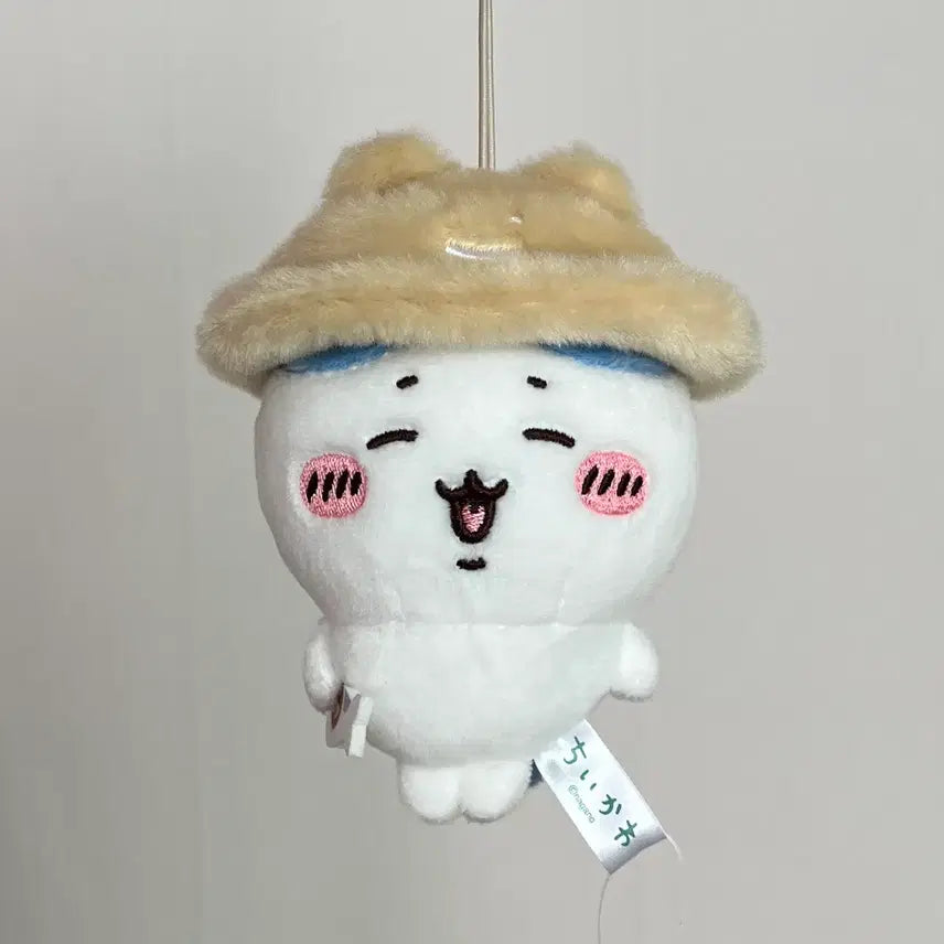 [BUNJANG] Chiikawa Autumn Hachiware Plush Keychain / 치이카와 가을이야 마스코트 하치와레 인형 키링