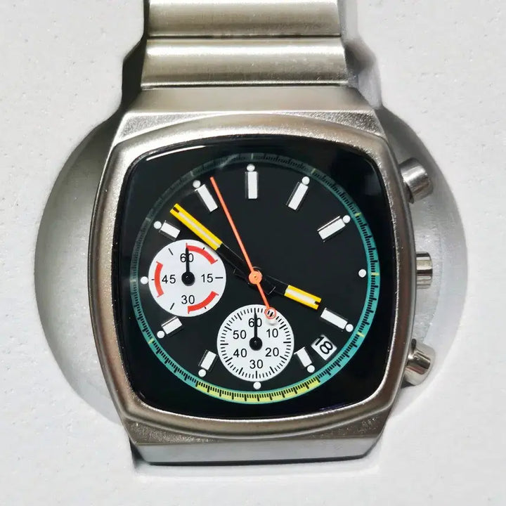 [BUNJANG] Silver Dial Chronograph Watch / 다이얼 크로노그래프 시계 실버
