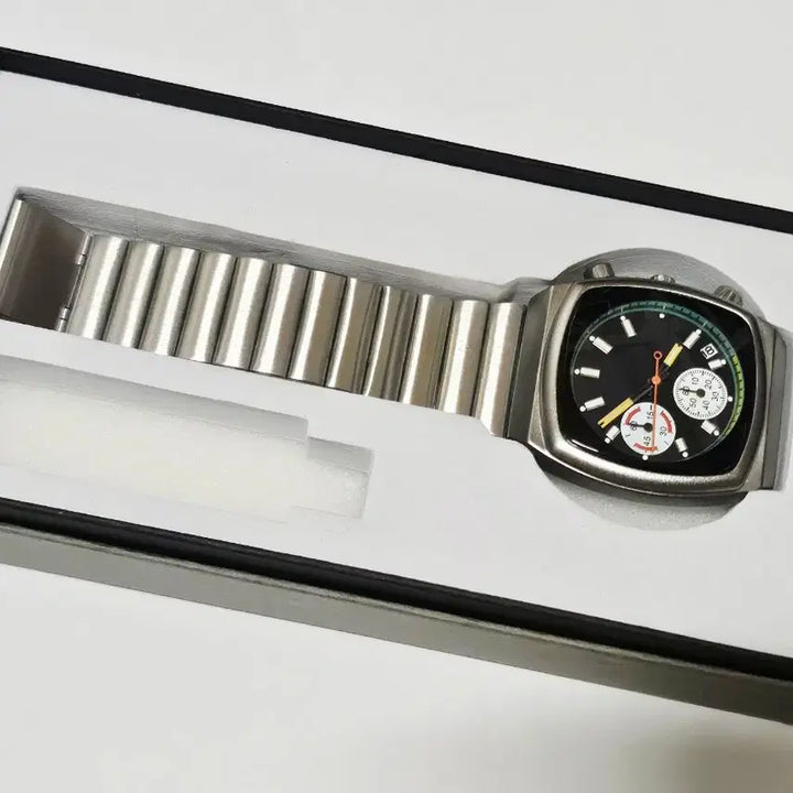 [BUNJANG] Silver Dial Chronograph Watch / 다이얼 크로노그래프 시계 실버
