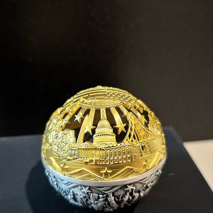 [BUNJANG] MDM 250th Anniversary of American Independence 3D Gold Plated 2oz Silver Coin / 2026년 신상 미국독립 250주년 기념 필리그리 3D 금도금 2온스은화