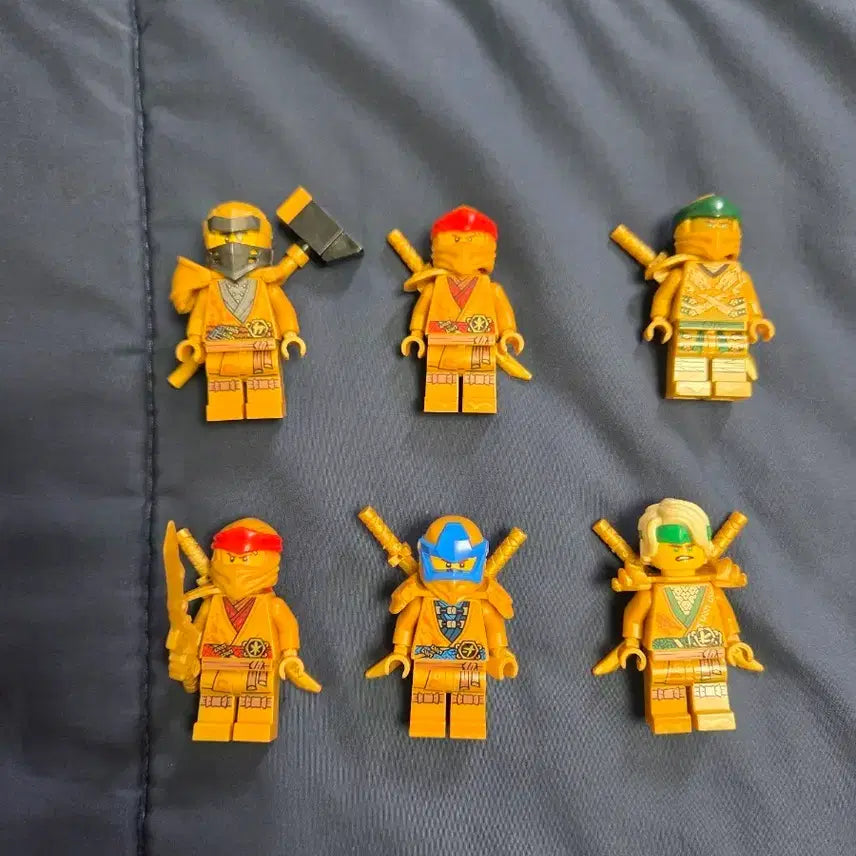 [BUNJANG] Lego Ninjago Gold Minifigure Bundle Set / 레고 골드 닌자고 피규어