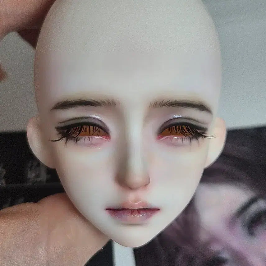 [BUNJANG] MSD Ball Jointed Doll Head - Mia B Skin Tone / 풀박스 구관 msd 헤드 구체관절인형 메이크업된 헤드
