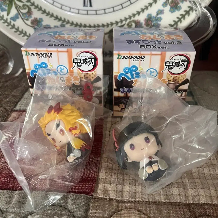[BUNJANG] Demon Slayer Petatto Vol. 2 Wind-up Gacha Figures (Kyojuro Rengoku, Kanae Kocho) / (새상품/일괄) 귀멸의칼날 페탓토 vol.2 태엽가챠 (렌고쿠, 카나오)