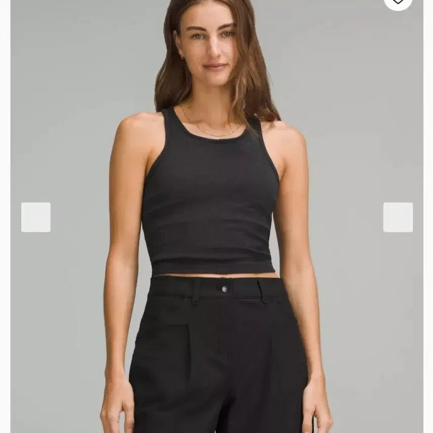 [BUNJANG] Lululemon Everywhere to Crop Tank Black Size 4 / 룰루레몬 에브투 크롭 탱크 4