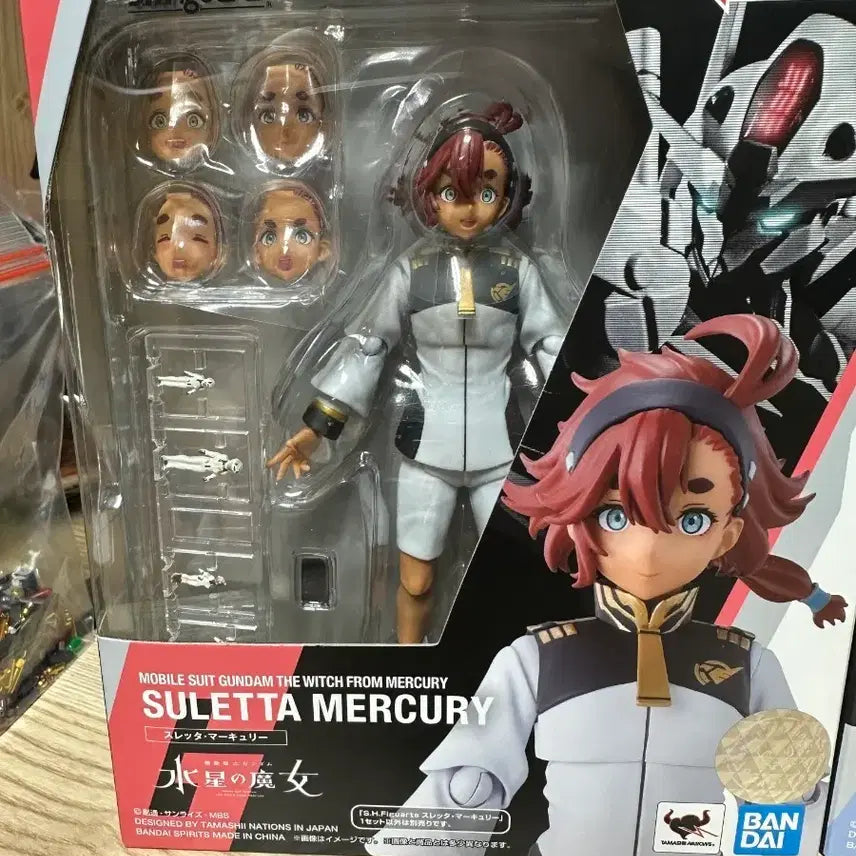 [BUNJANG] Bandai S.H.Figuarts Aerial &amp; Suletta Mercury Action Figure / shf 에어리얼 슬레타 미오리네 피규어 판매