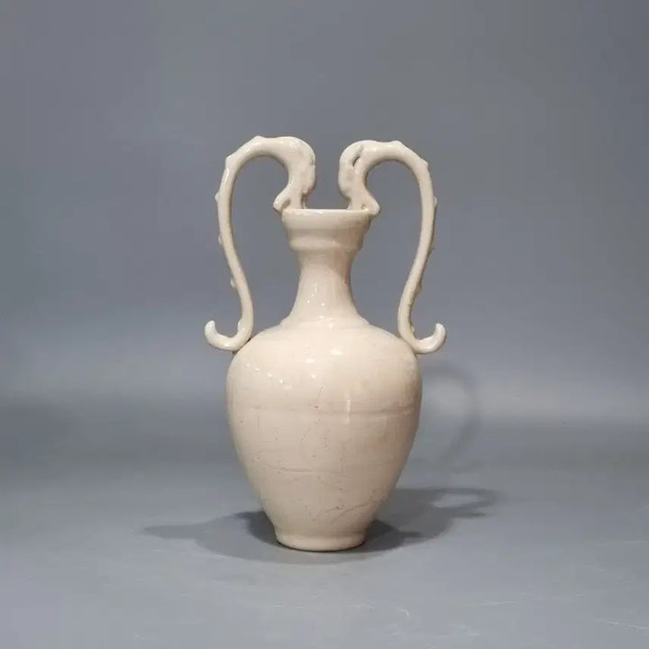 [BUNJANG] Northern Song Dynasty Jeonghwa Celadon Vase with Dragon Engraving / 북송정요백자 각화문용이병. 고28