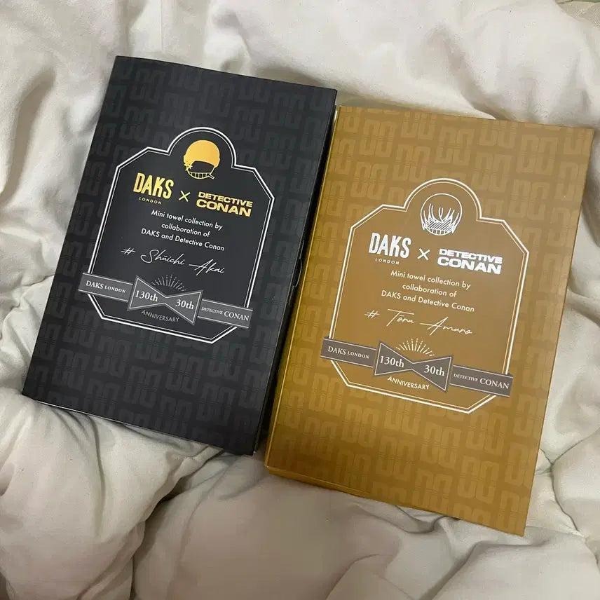 [BUNJANG] Detective Conan Akai &amp; Amuro Handkerchiefs Bundle Set (DAKS Collaboration) / [일괄] 명탐정코난 아카이 아무로 손수건 닥스 콜라보