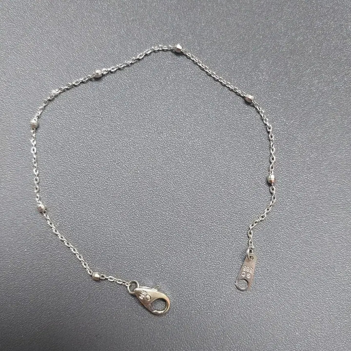 [BUNJANG] 14K White Gold Chain Bracelet with Ball Accents / 14k화이트골드팔찌