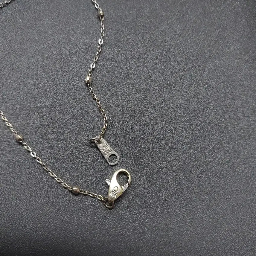 [BUNJANG] 14K White Gold Chain Bracelet with Ball Accents / 14k화이트골드팔찌