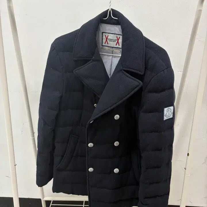 [BUNJANG] Moncler Gamme Bleu Cashmere Double Breasted Blazer / 몽클레어 감므블루 캐시미어 더블자켓 블레이저