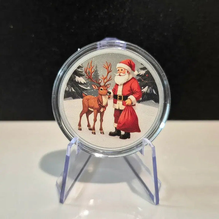 [BUNJANG] Limited Edition 1 oz 99.9% Pure Silver Christmas Santa Coin / 한정판) 크리스마스 산타 은화 1온스 99.9% 순도