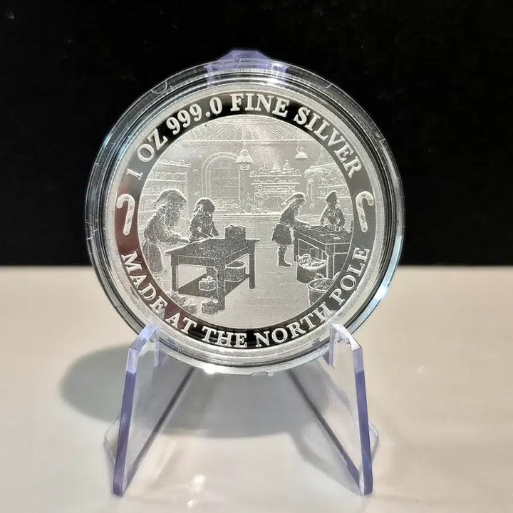 [BUNJANG] Limited Edition 1 oz 99.9% Pure Silver Christmas Santa Coin / 한정판) 크리스마스 산타 은화 1온스 99.9% 순도