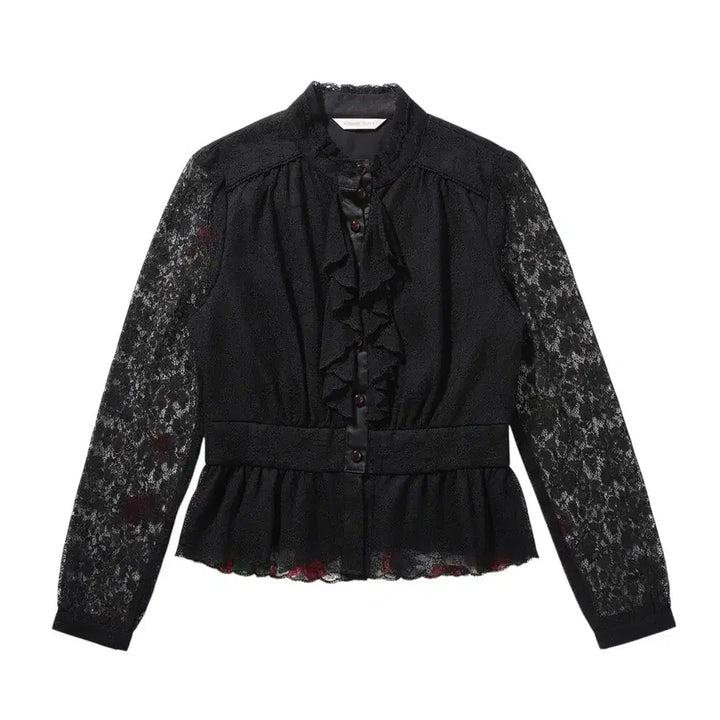 [BUNJANG] Bloomsbury Lace Blouse BK / 여성67/ Bloomsbury 레이스 블라우스BK A-96