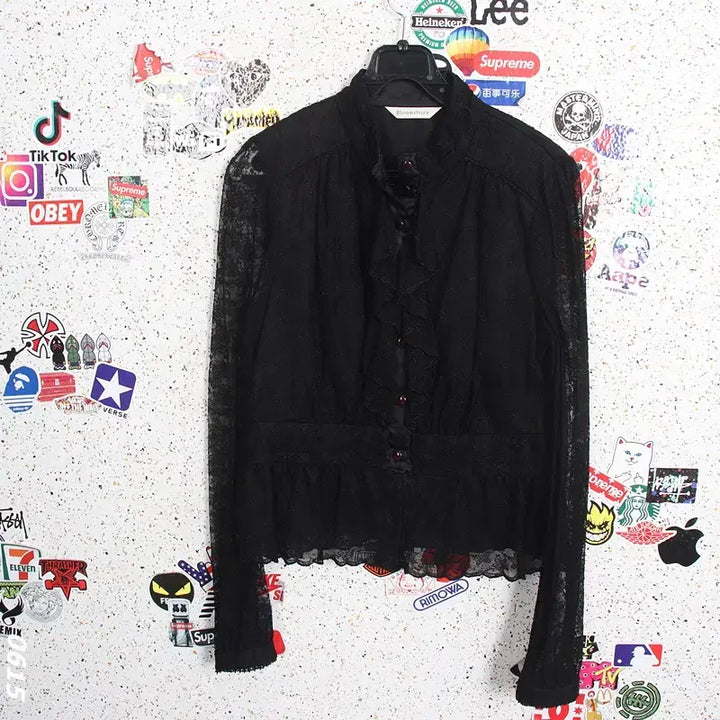 [BUNJANG] Bloomsbury Lace Blouse BK / 여성67/ Bloomsbury 레이스 블라우스BK A-96