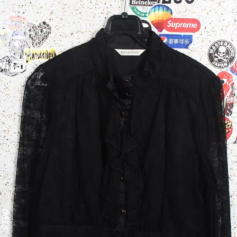 [BUNJANG] Bloomsbury Lace Blouse BK / 여성67/ Bloomsbury 레이스 블라우스BK A-96