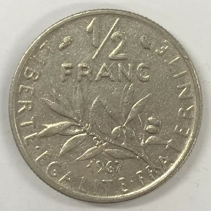 [SOLD OUT] 1967년 프랑스 하프프랑 동전 S4020