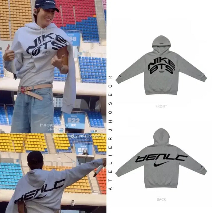 [BUNJANG] Nike BTS Collaboration Hoodie Size M / 나이키 BTS 콜라보 후드티 m사이즈팝니다