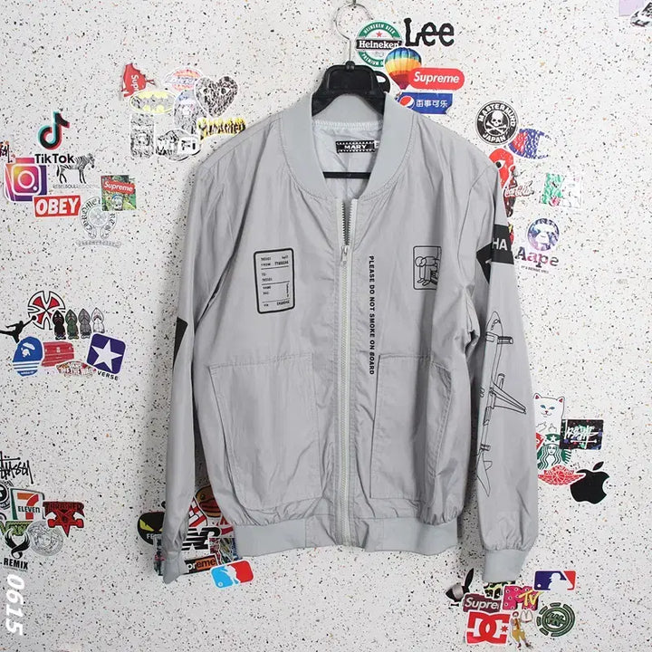 [BUNJANG] Marie Mint Blue Bomber Jacket A-104 / 여성M/ 마리 민트 블루종 항공점퍼 A-104