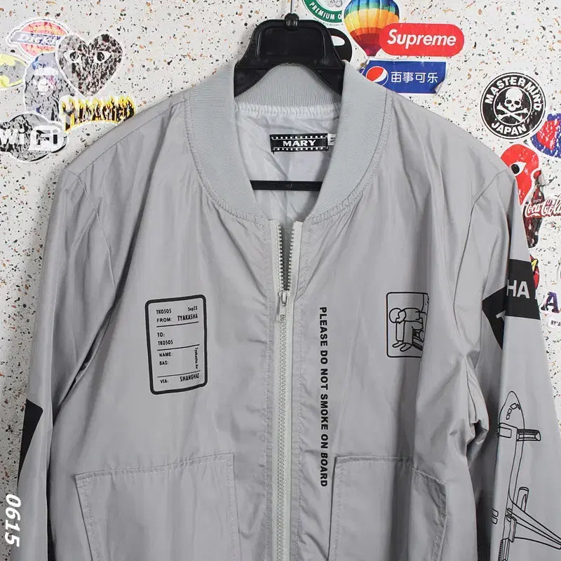 [BUNJANG] Marie Mint Blue Bomber Jacket A-104 / 여성M/ 마리 민트 블루종 항공점퍼 A-104