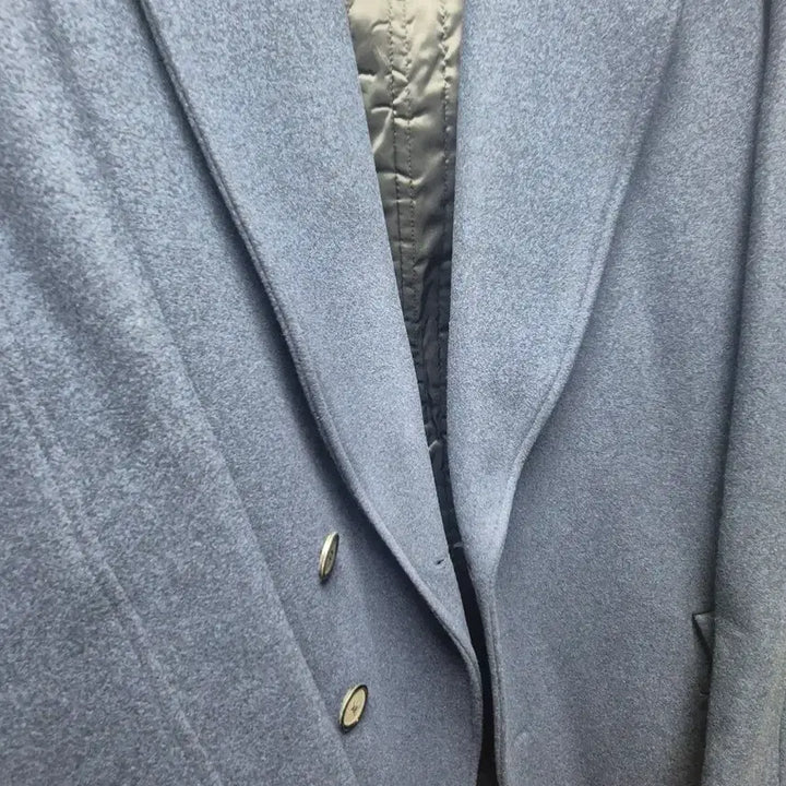 [BUNJANG] Solid Homme 14FW Mélange Blue Wool Coat Size 46 / 솔리드옴므 14fw 멜란지블루 코트