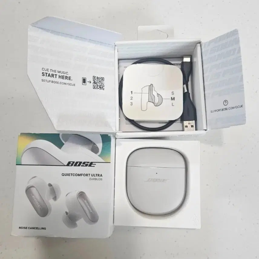 [BUNJANG] Bose QC Ultra Earbuds (White) / 보스 QC 울트라 이어버드(화이트) 팝니다.